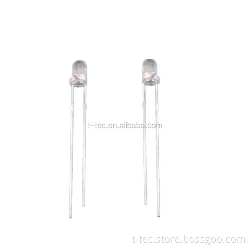 5V-12V High Voltage T1 LED Lamps with Internal Resistor - Red, Yellow, Blue, Green, White, RoHS Compliant